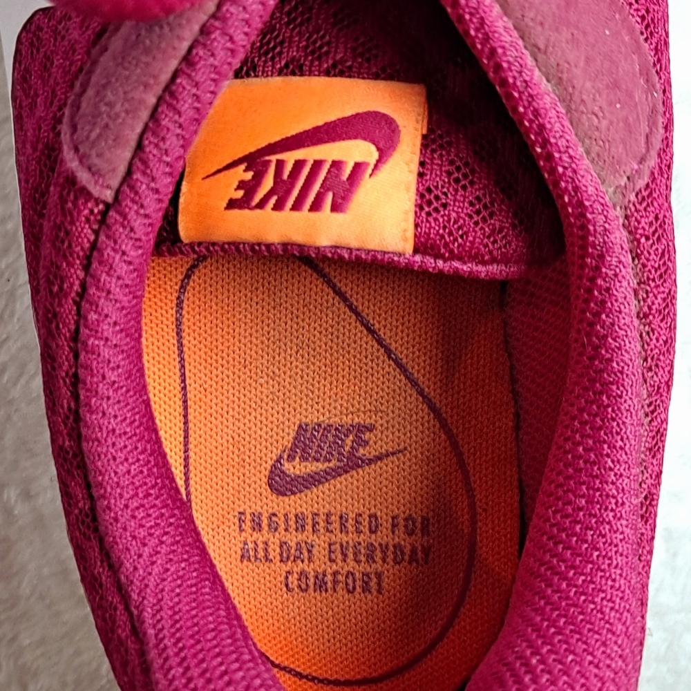 Nike Lace Up Running Shoes Fuscia/White Sz 10 - Picture 8 of 9